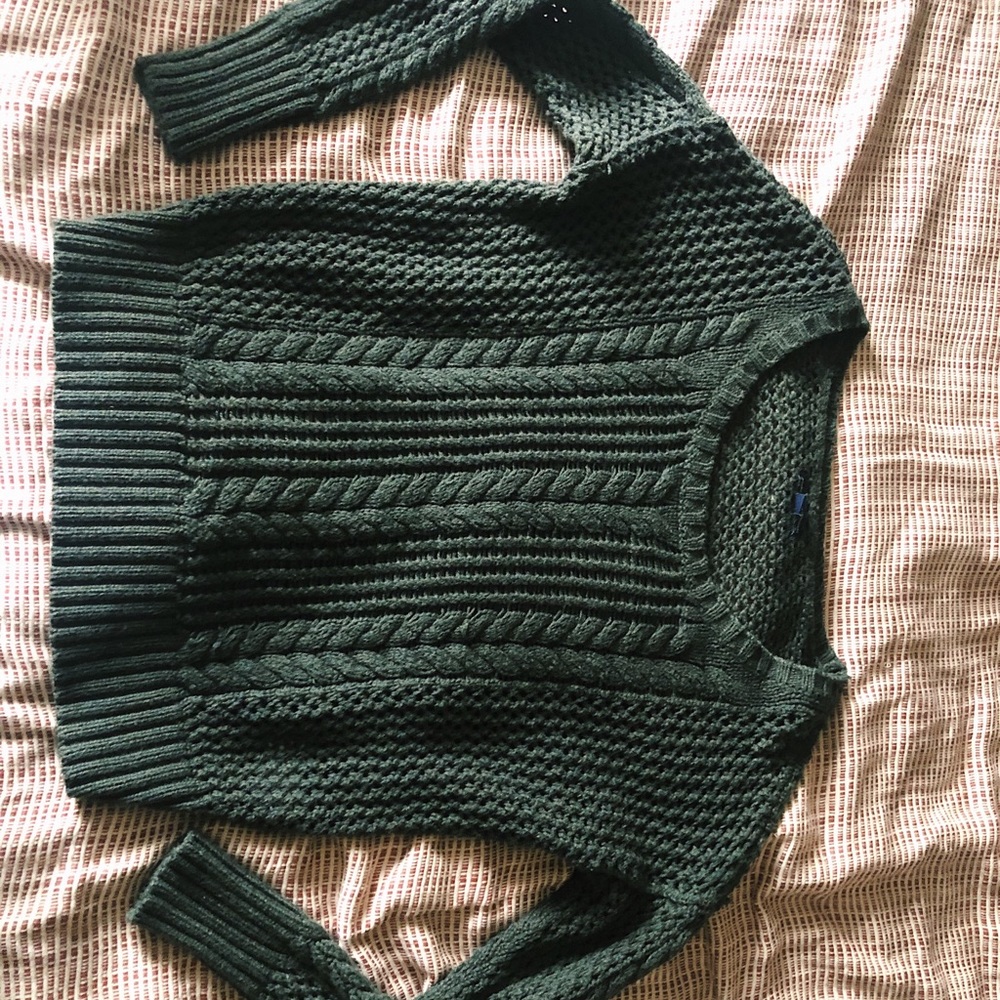 Green sweater :)